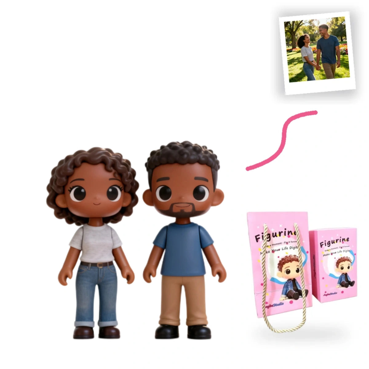 Custom Couple Figurine From Photo