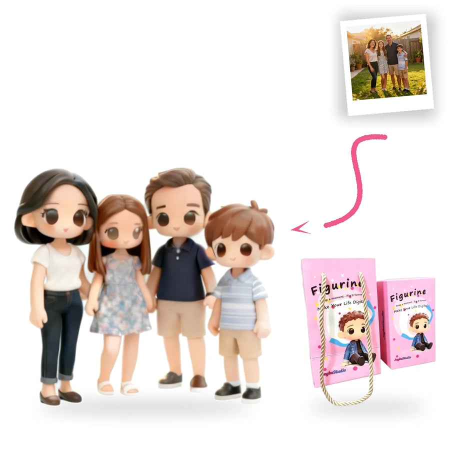 Custom Family Figurine From Photo
