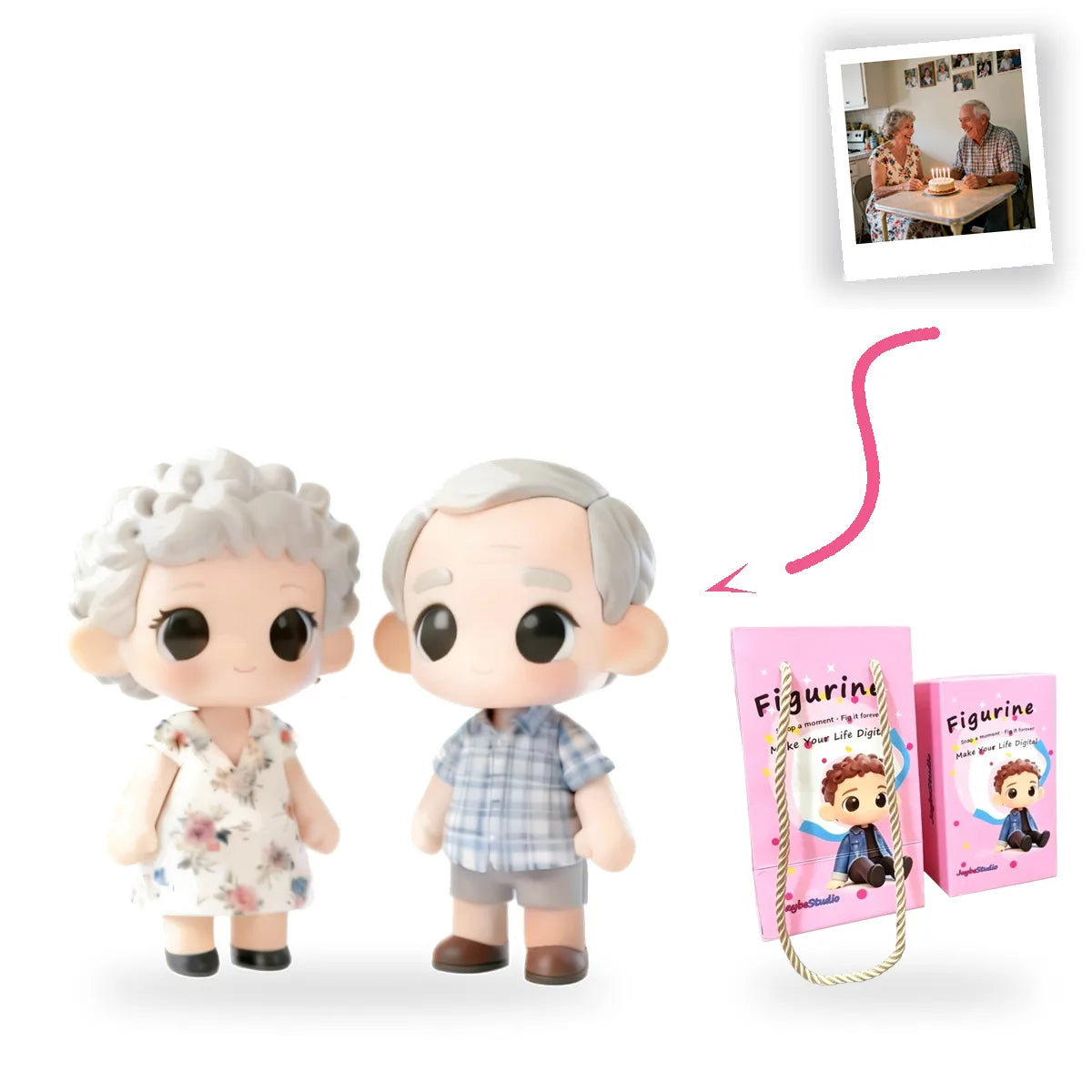 Custom Anniversary Figurine From Photo