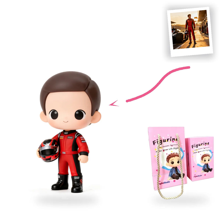 Custom Racing Figurine From Photo
