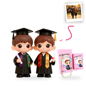 Personalized Graduation Couple Figurine From Photo
